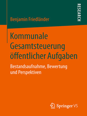 cover image of Kommunale Gesamtsteuerung öffentlicher Aufgaben